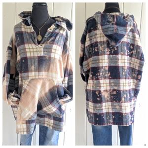 Oversized Distressed Boyfriend Flannel sz XL